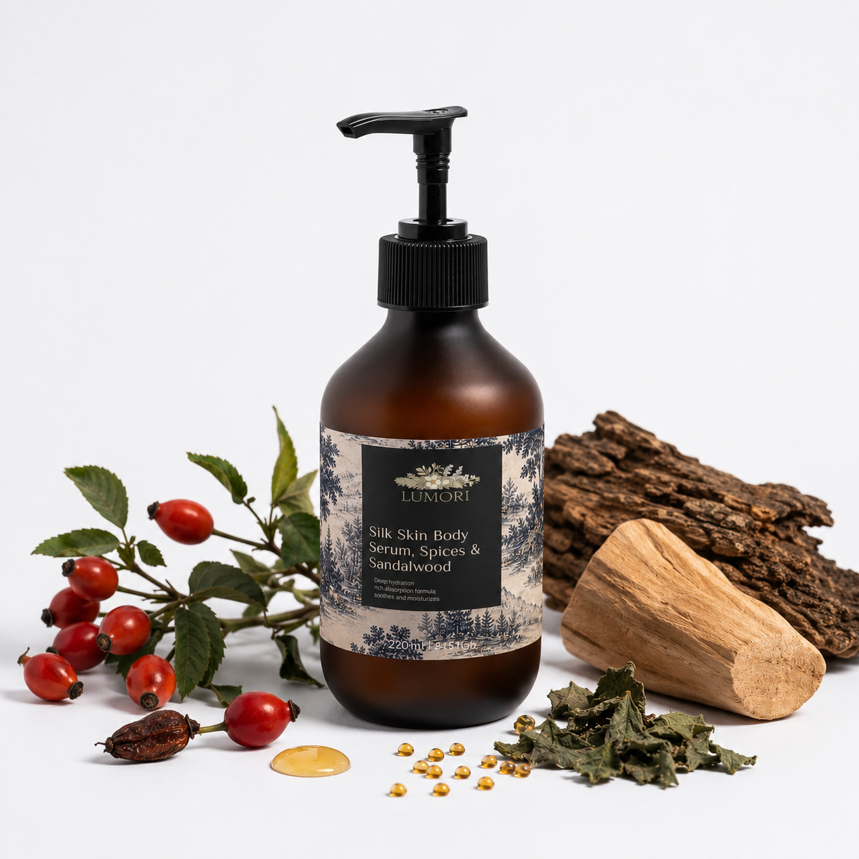 Silk Skin Body Serum, Spices & Sandalwood