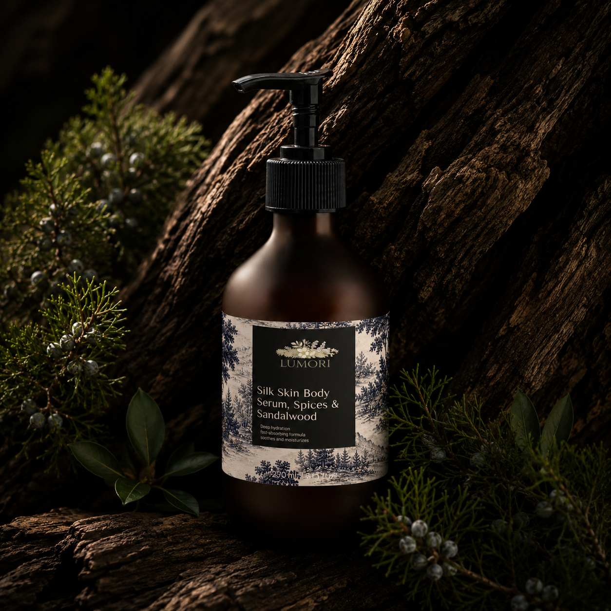 Silk Skin Body Serum, Spices & Sandalwood