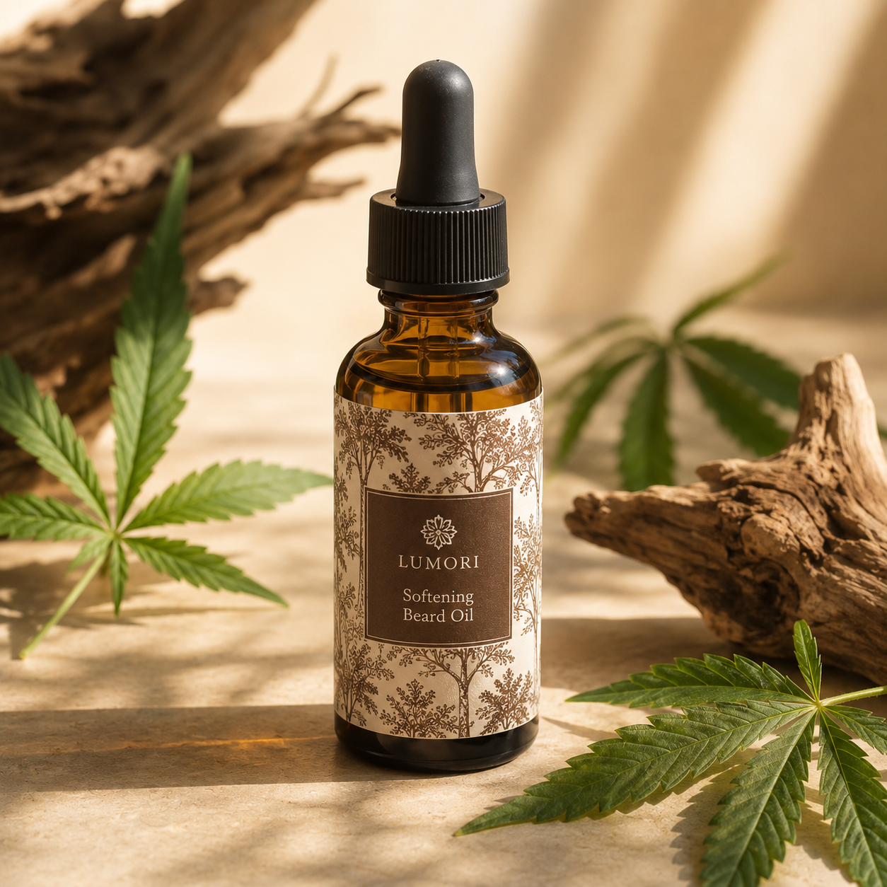 Softening Beard Oil with fresh ingredients